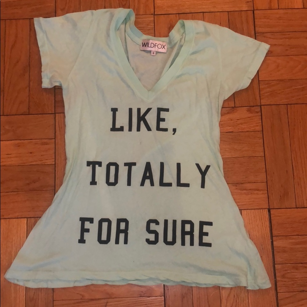 Wildfox v-neck tee